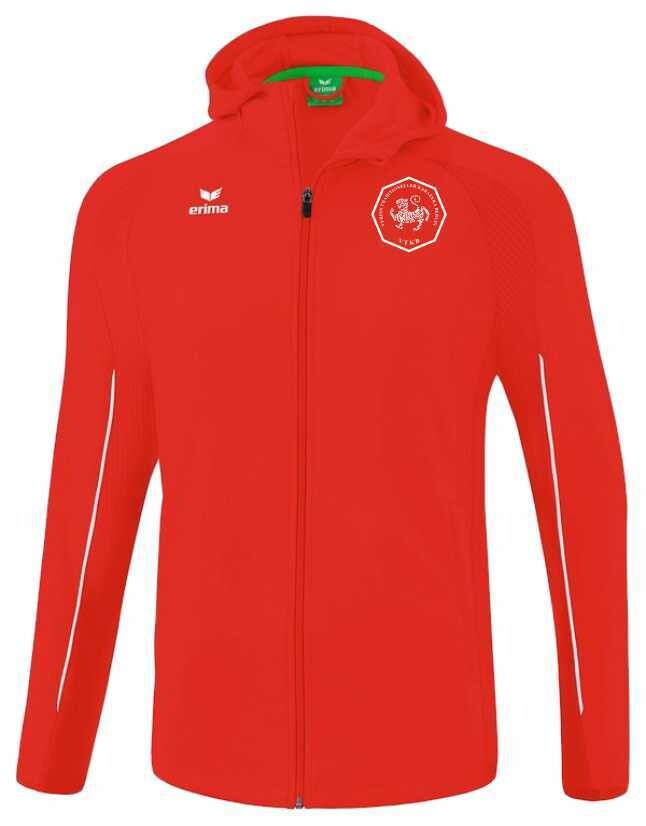 Erima Trainingsjacke mit Kapuze rot/weiß VTK Berlin