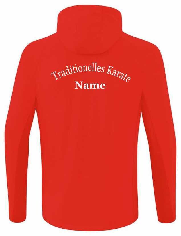 Erima Trainingsjacke mit Kapuze rot/weiß VTK Berlin