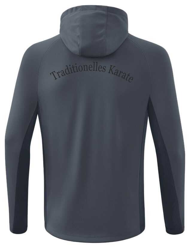 Erima Trainingsjacke mit Kapuze grau/schwarz VTK Berlin