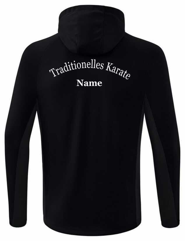 Erima Trainingsjacke mit Kapuze schwarz/weiß VTK Berlin
