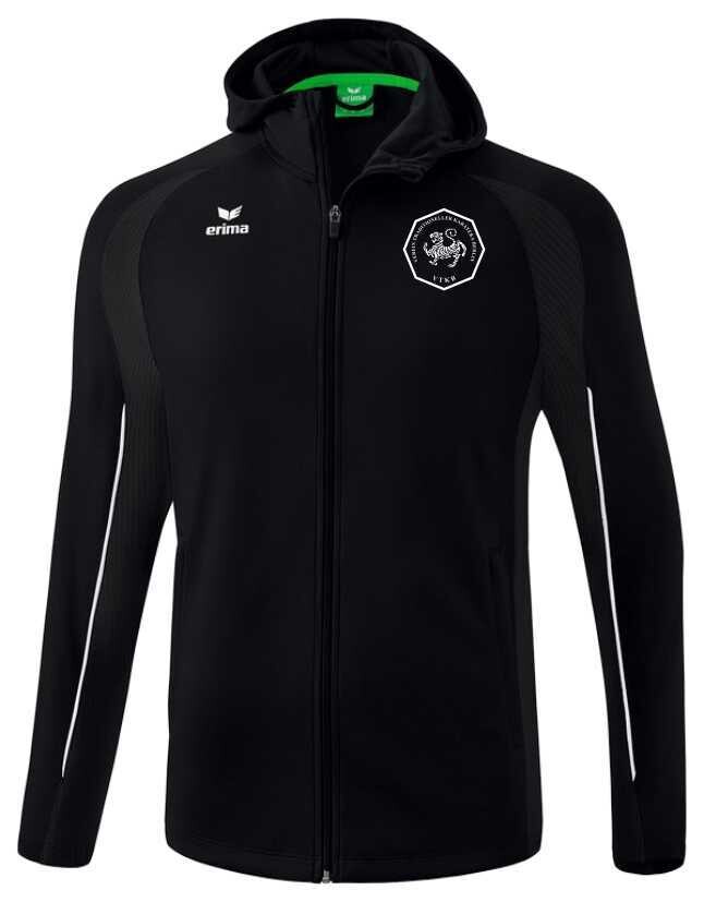 Erima Trainingsjacke mit Kapuze schwarz/weiß VTK Berlin