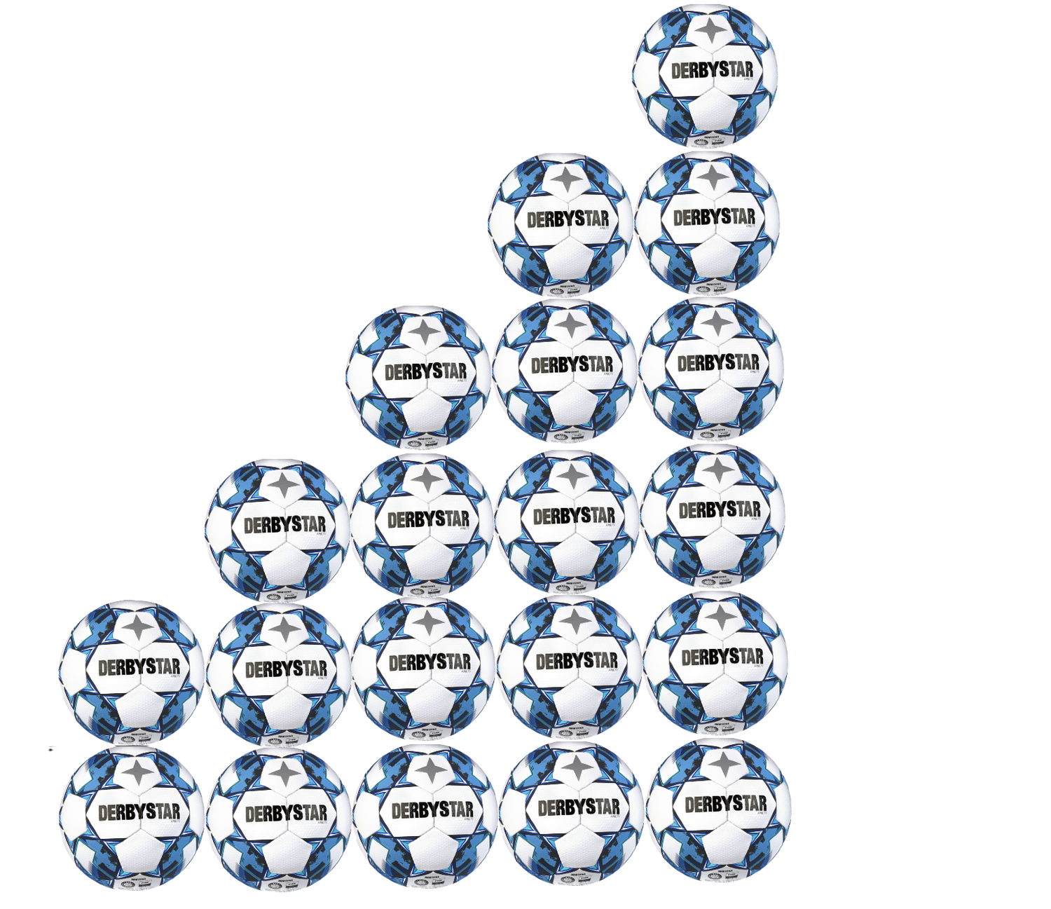 20er Ballpaket Derbystar Apus TT Blau Gr. 5