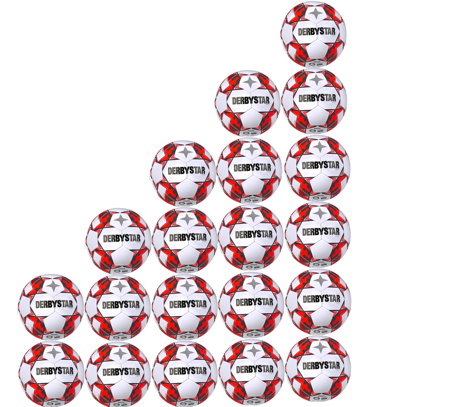 20er Ballpaket Derbystar Rot TT Grün Gr. 5
