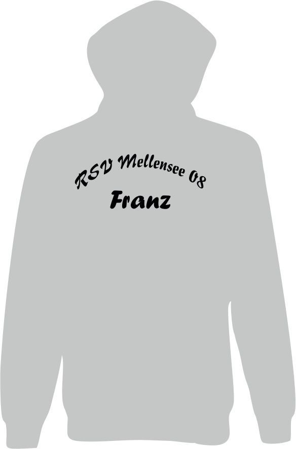 Baumwoll - Hoody grau Erwachsene RSV Mellensee