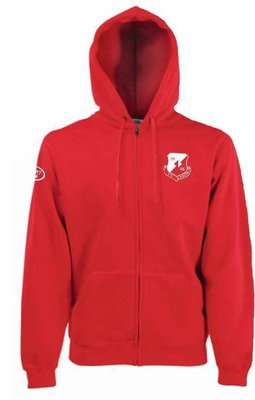 Kapuzenjacke rot Baumwolle Kinder SV Karow 96