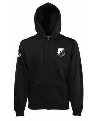 Kapuzenjacke schwarz Baumwolle Kinder SV Karow 96