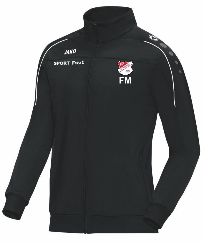 Jako Polyesterjacke Classico schwarz FV Rot Weiß Hellersdorf