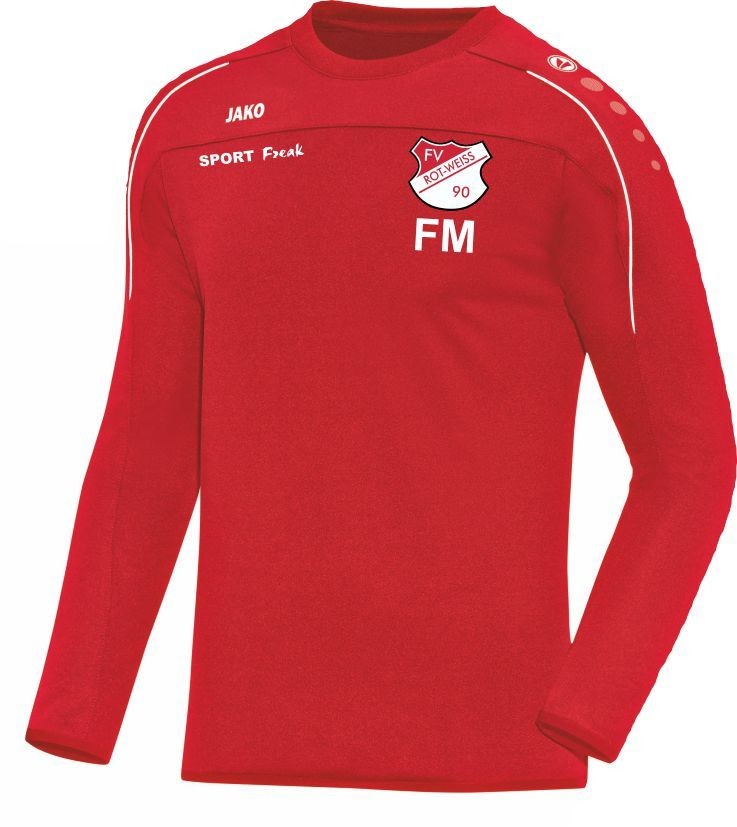 Jako Sweat Classico rot FV Rot Weiß Hellersdorf