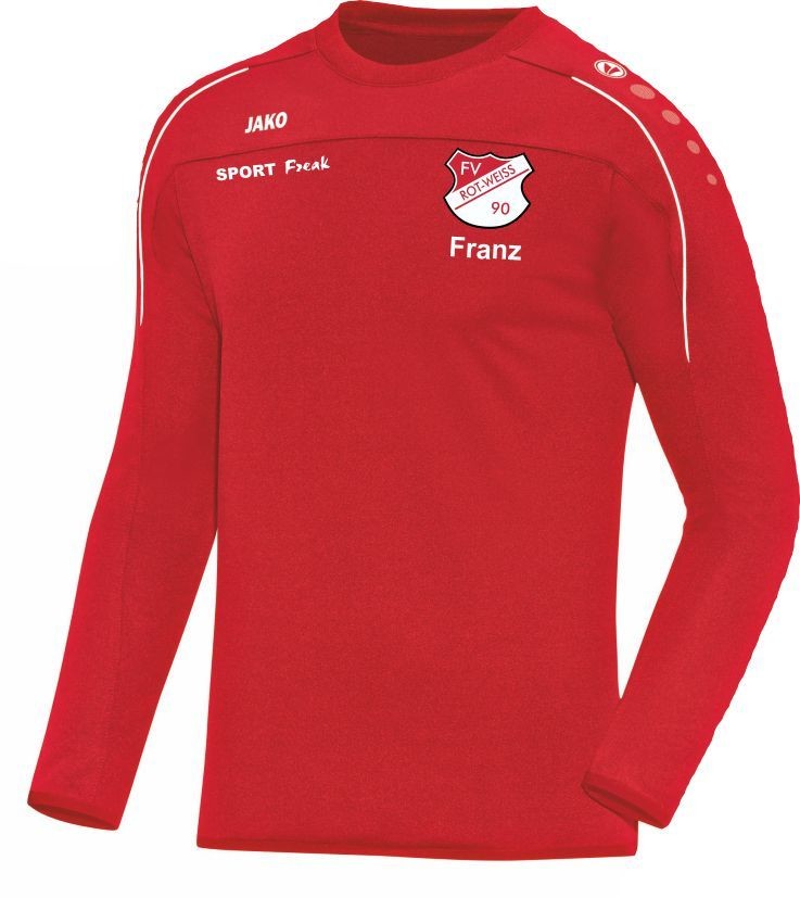 Jako Sweat Classico rot FV Rot Weiß Hellersdorf