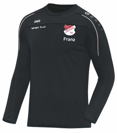 Jako Sweat Classico schwarz FV Rot Weiß Hellersdorf