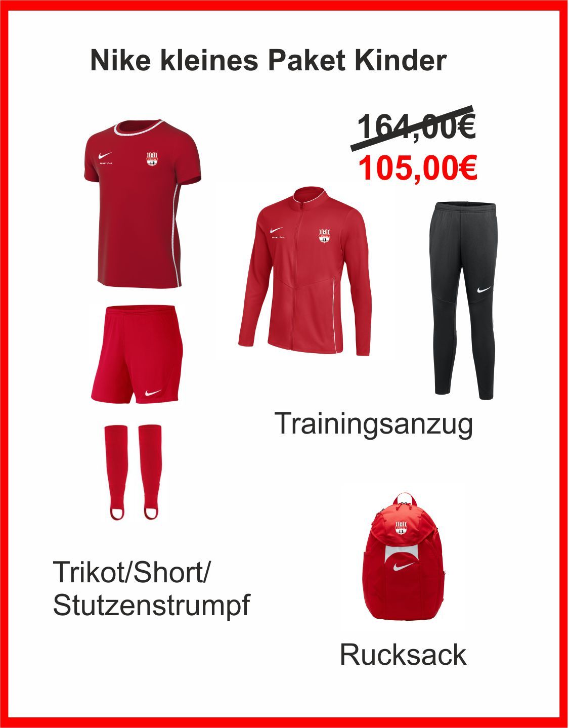 Nike Paket klein Kinder Berolina Stralau