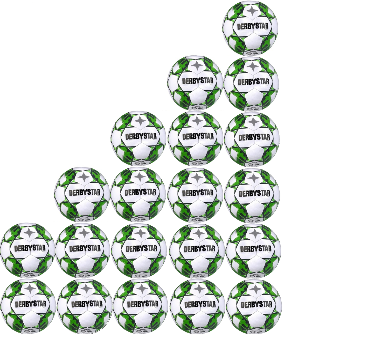 20er Ballpaket Derbystar Apus TT DB Grün Gr. 5 20er Ballpaket Derbystar Apus TT DB Grün Gr. 5