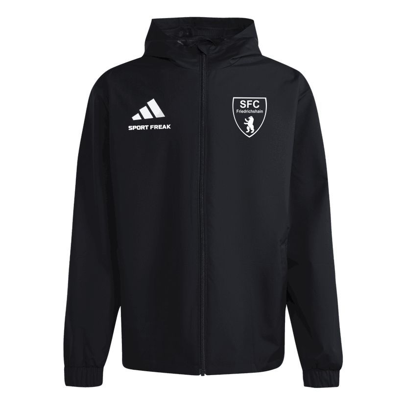 Adidas Erwachsenen Allwetterjacke Tiro 26 League  schwarz SFC Friedrichshain
