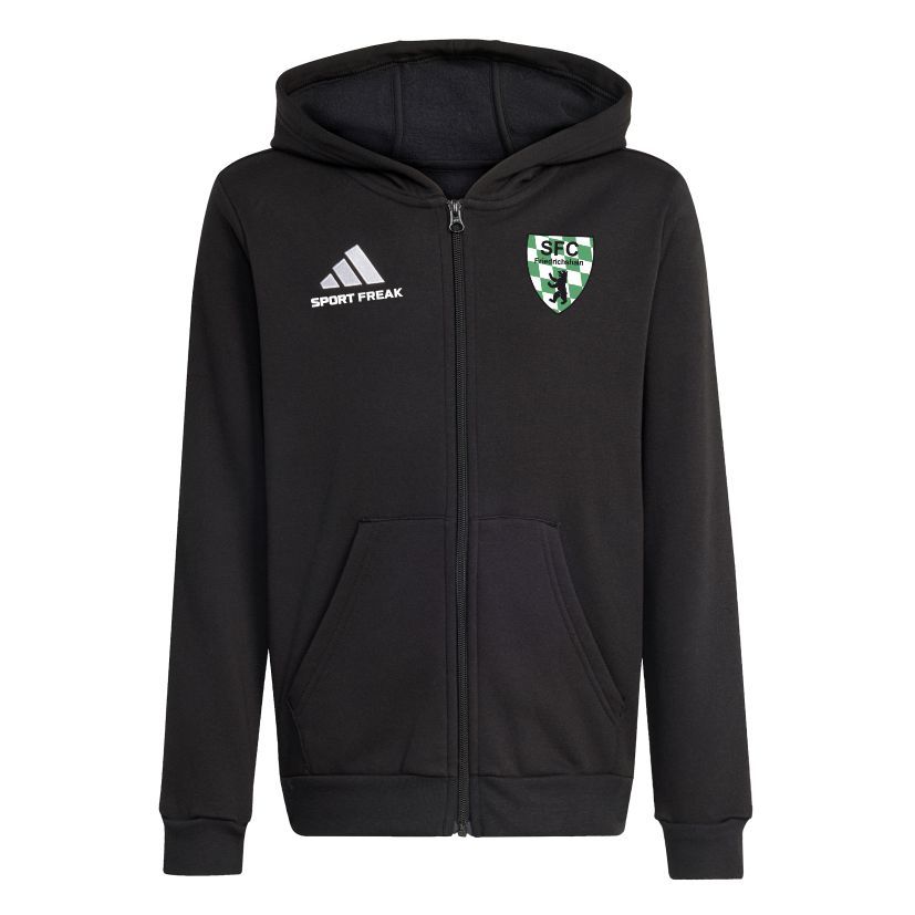 Adidas Kinder Kapuzenjacke Entrada 26  schwarz SFC Friedrichshain