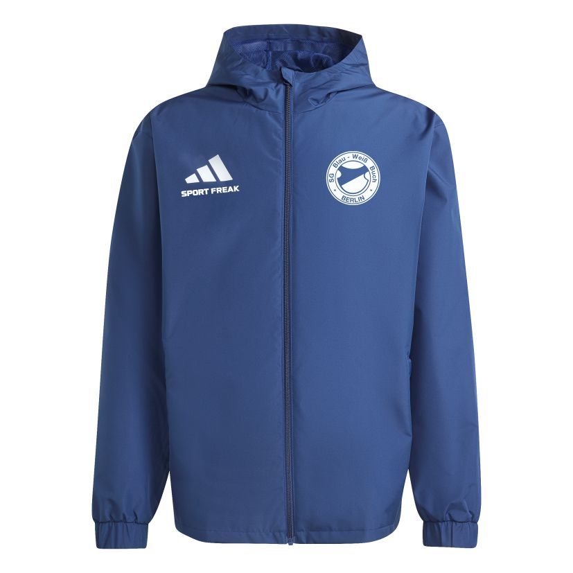Adidas Allwetterjacke Entrada 26 Kinder SG Blau Weiß Buch