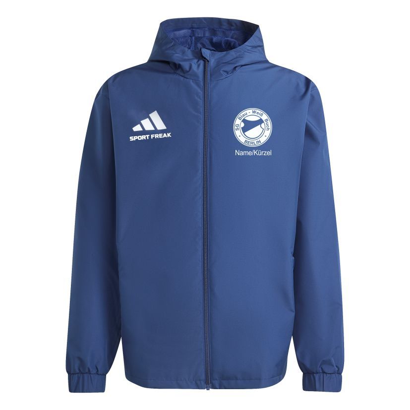 Adidas Allwetterjacke Entrada 26 Erwachsenen SG Blau Weiß Buch