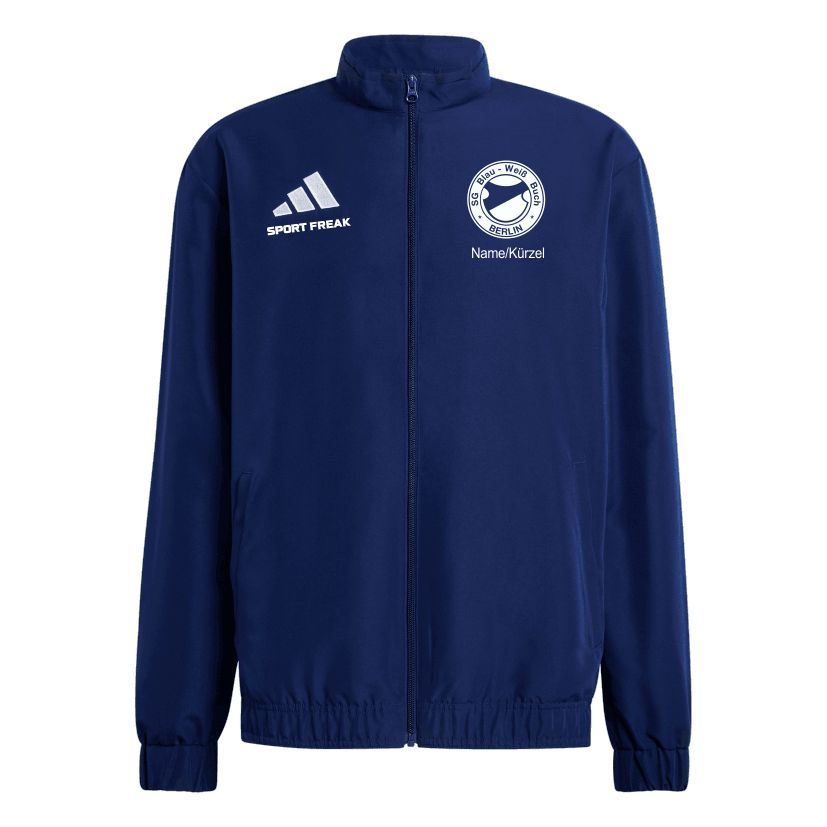 Adidas Präsentationsjacke Entrada 26 Erwachsene SG Blau Weiß Buch