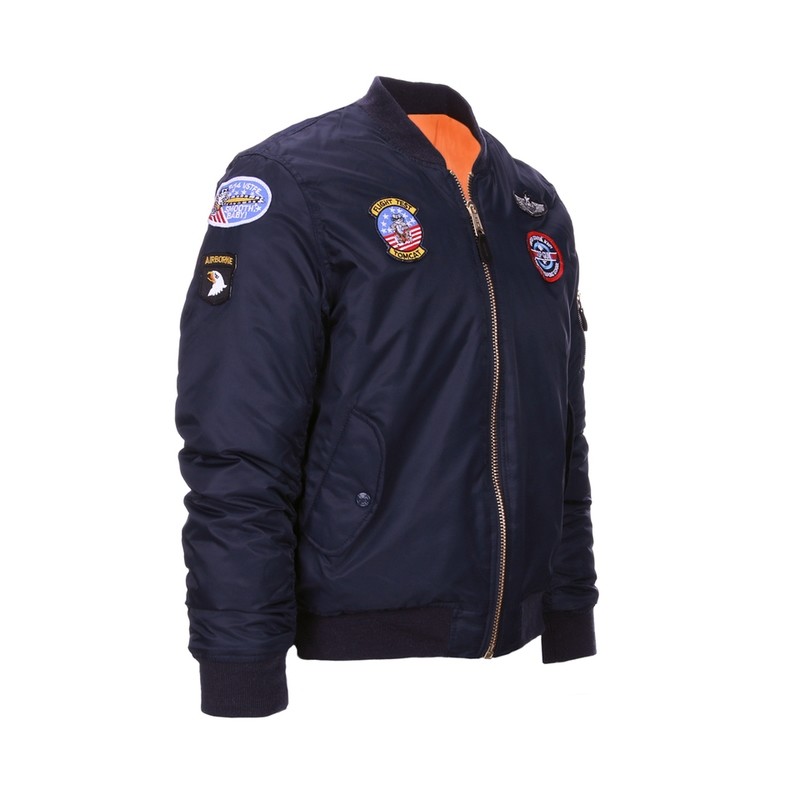 KIDS  MA-1 FLICHT JACKET USAF BLAUW