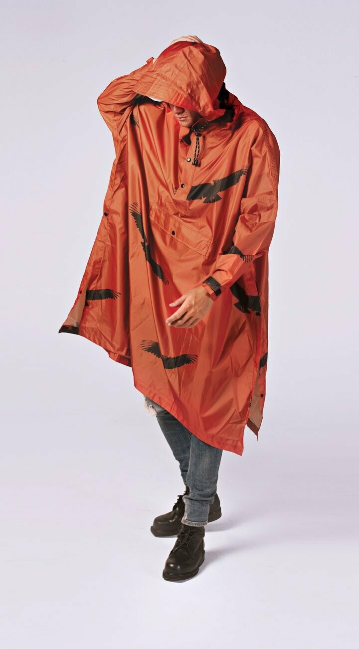 Rainkiss Poncho The Birds