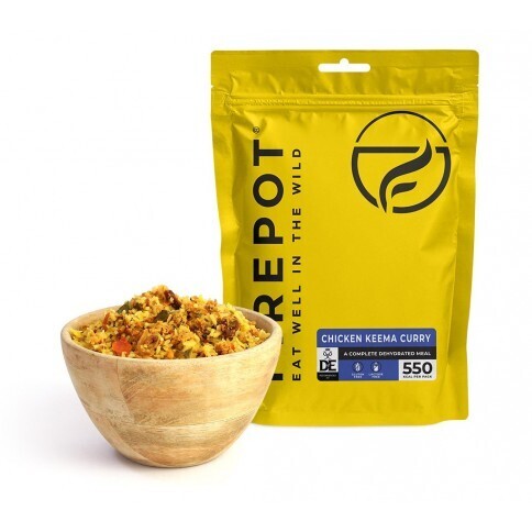 FIREPOT - EAT WELL IN THE WILD, Smaak: Kip Keema Curry