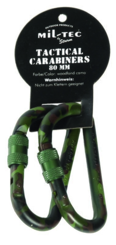 KARABIJNHAAK 80MM  2ST WOODLAND