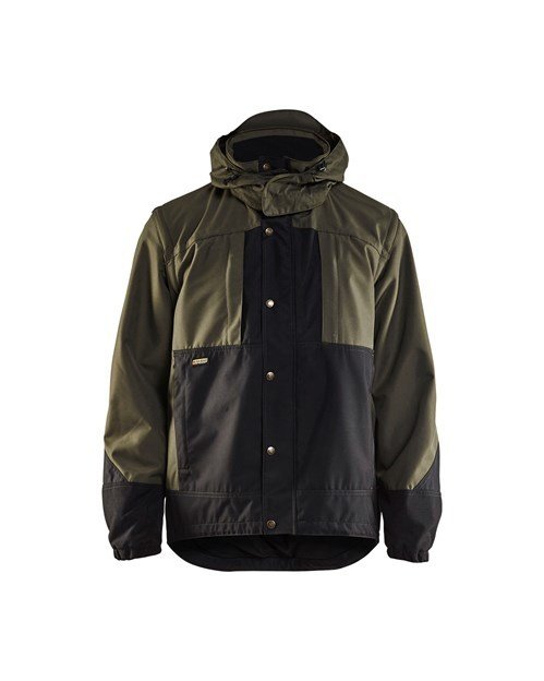 JAS GARDEN ONGEVOERD ARMY GREEN/ZWART