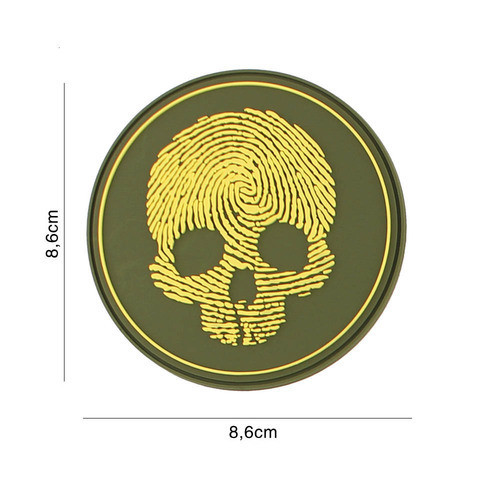EMBLEEM 3D PVC FINGERPRINT SKULL