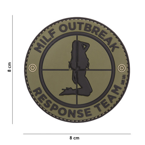 EMBLEEM 3D PVC MILF OUTBREAK GROEN