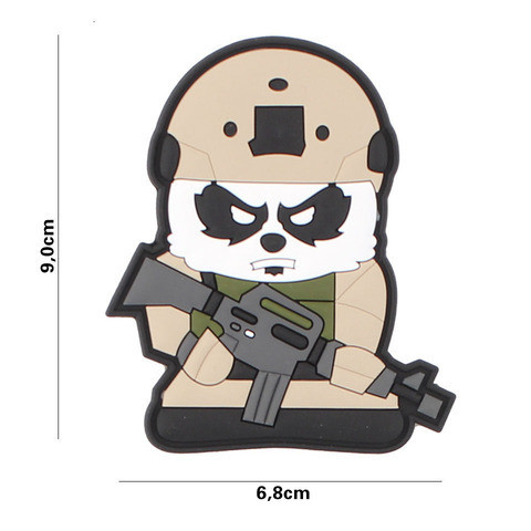 EMBLEEM 3D PVC TACTICAL PANDA