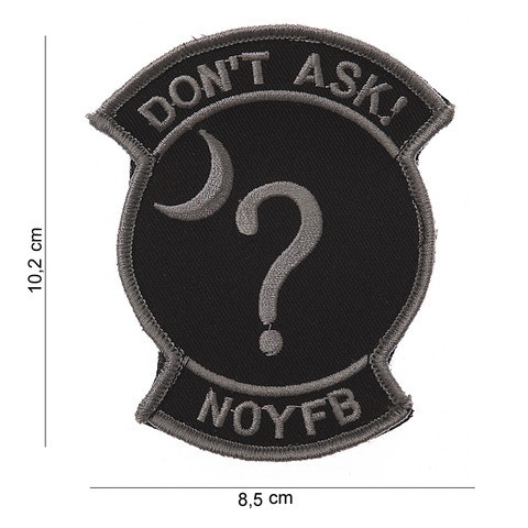 EMBLEEM STOF DON&#39;T ASK