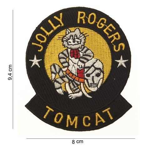 EMBLEEM STOF TOMCAT JOLLY ROGERS