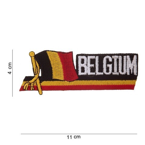 EMBLEEM STOF BELGIE  WAPPERENDE VLAG