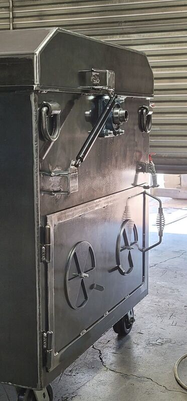 DIRECT HEAT COOKER with 180 degree Clamp Grate