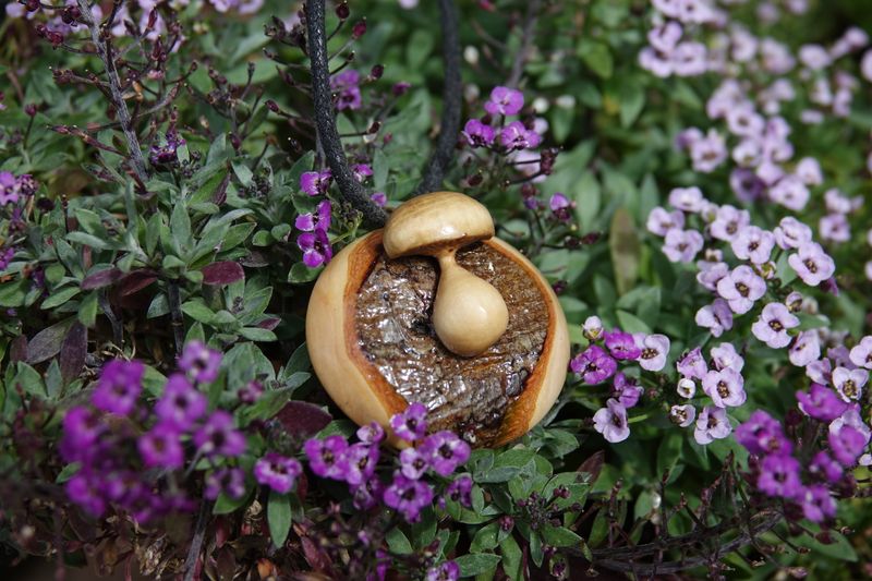 Mushroom pendant necklace
