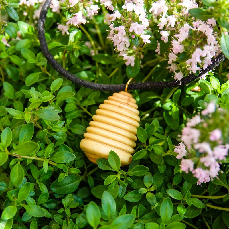 Beehive pendant necklace