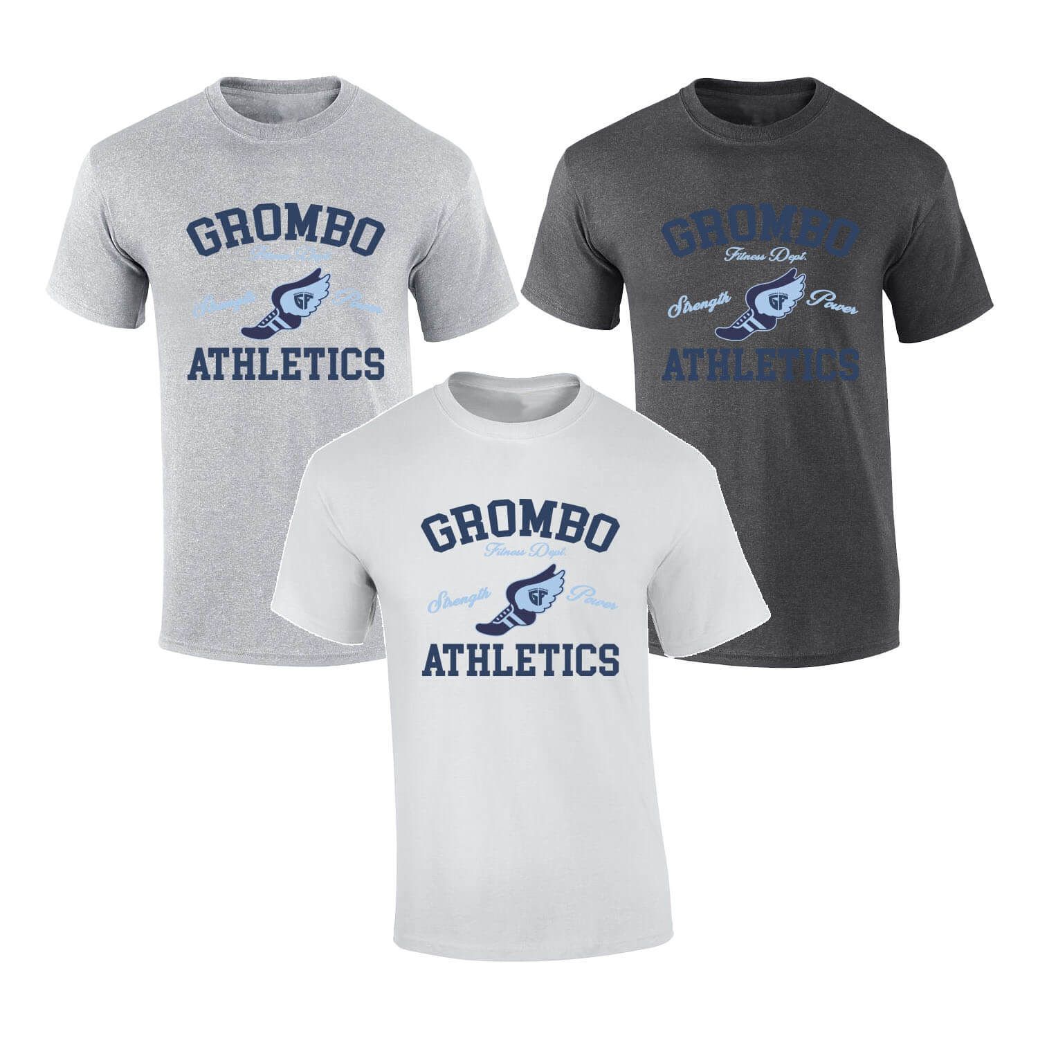 Grombo Athletics Blue Design Men&#39;s Shirt