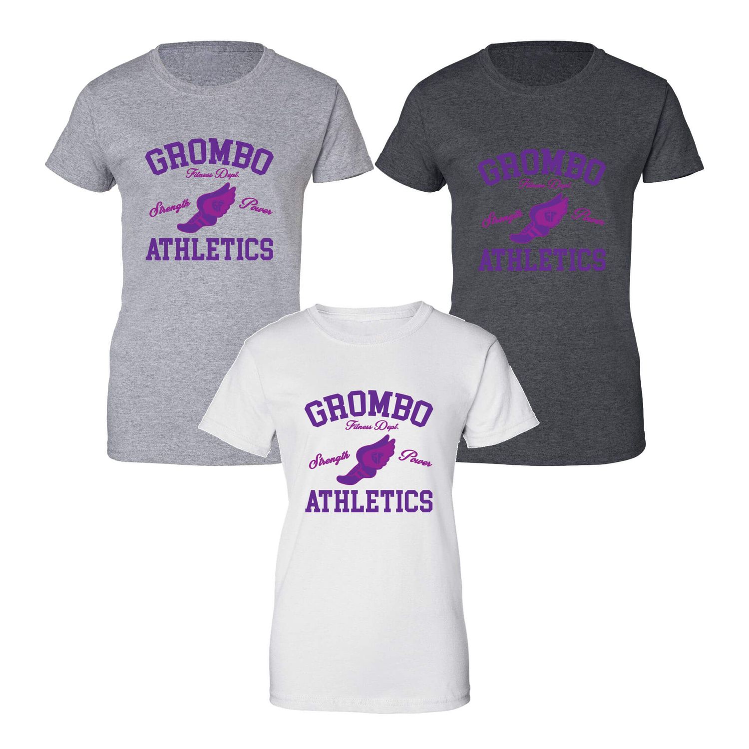 Grombo Athletics Purple Design Women&#39;s Shirt