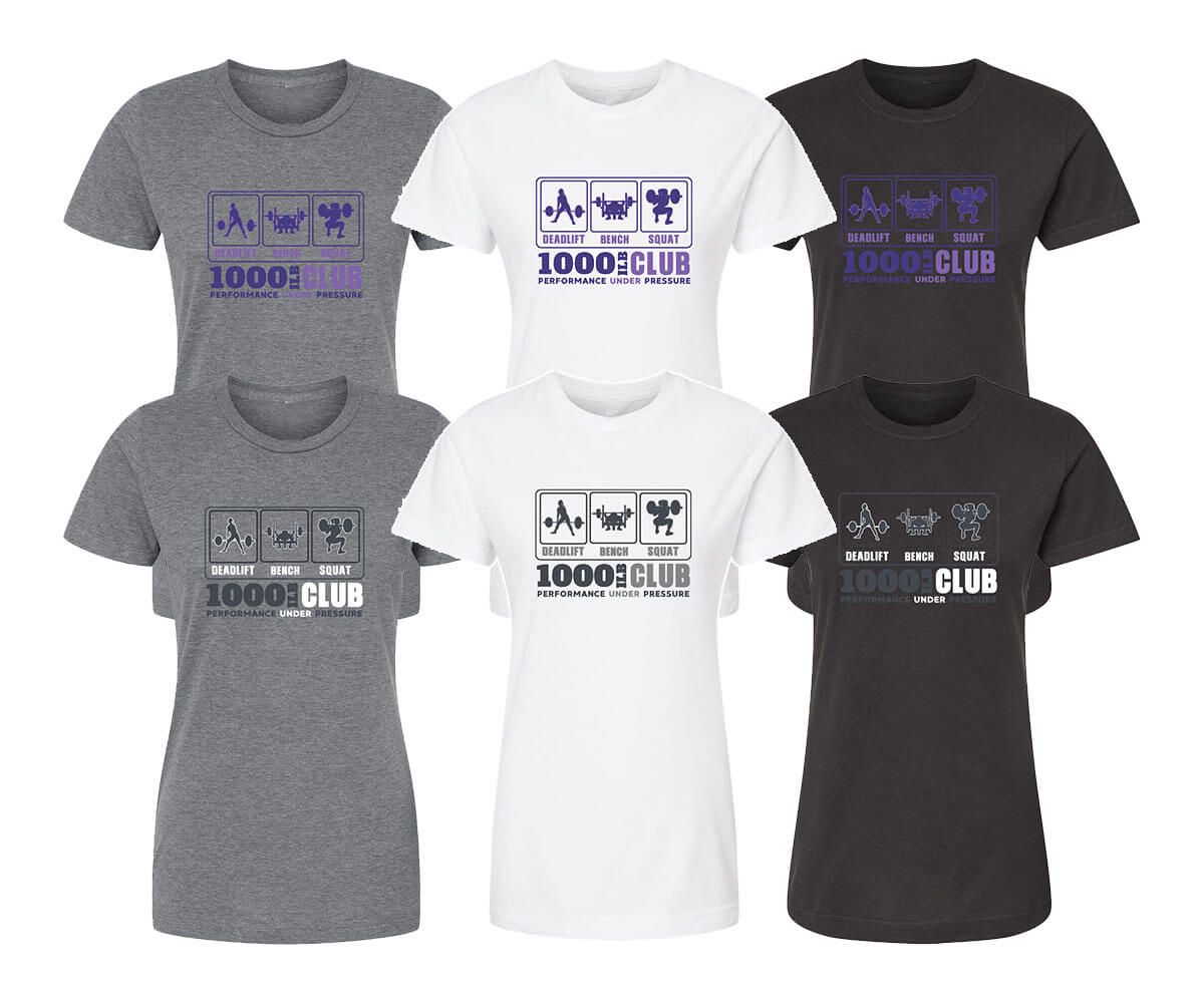 Achievement 500 Pound Club Women&#39;s Purple Design Deadlift Bench Squat