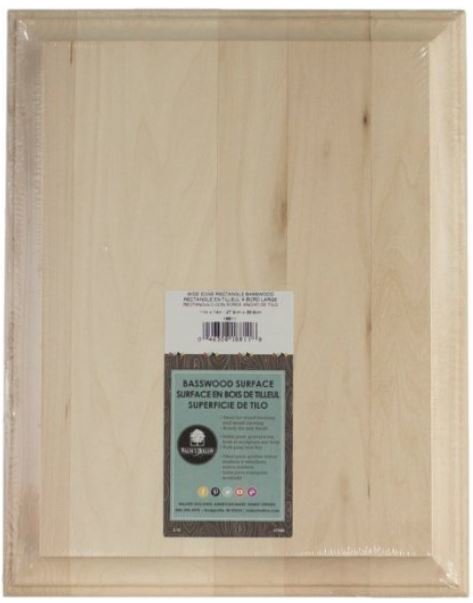 Wide Edge Basswood Rectangle - 11" W x 14" L