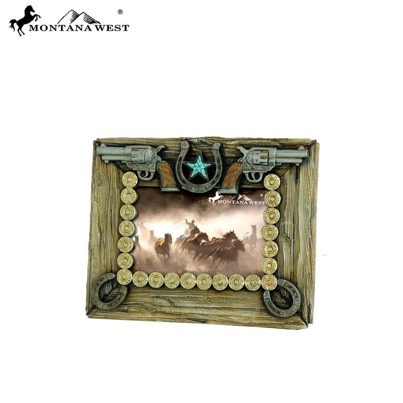 Double pistol picture frame