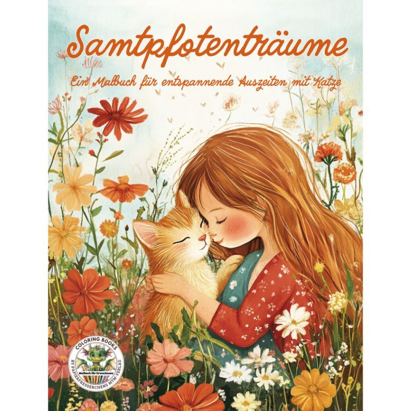 Samtpfotenträume - Ein Malbuch für entspannende Auszeiten mit Katze