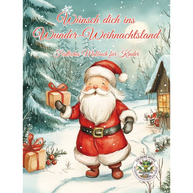 Wünsch dich ins Wunder-Weihnachtsland - Malbuch Kinder