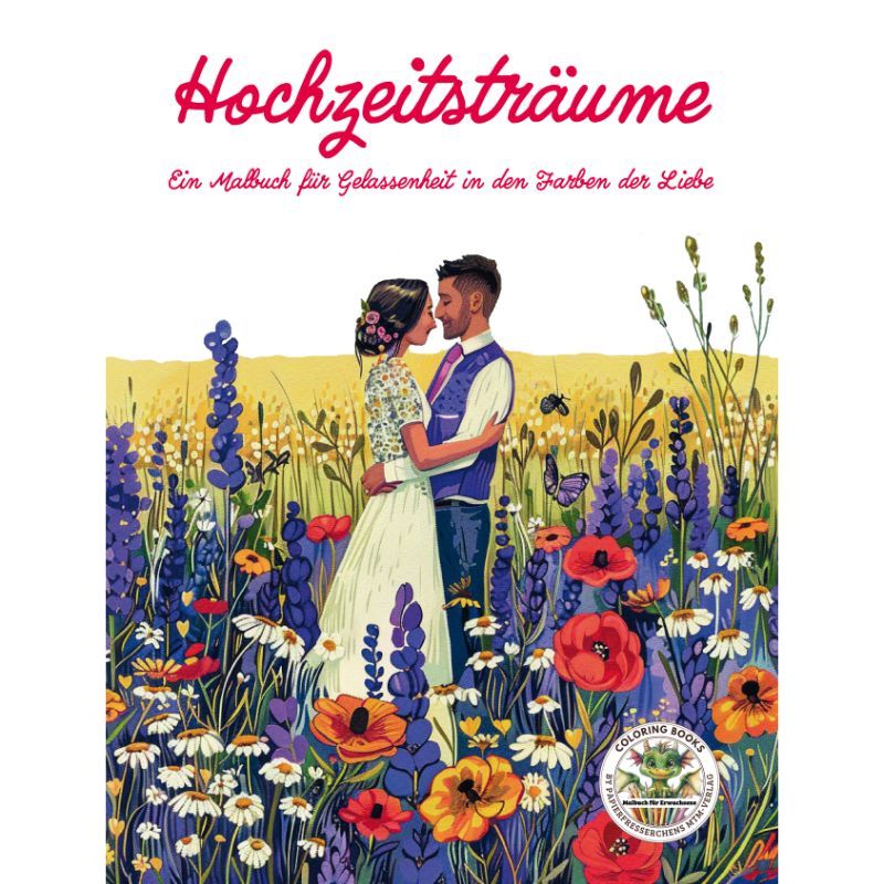 Hochzeitsträume - Ein Malbuch in den Farben der Liebe