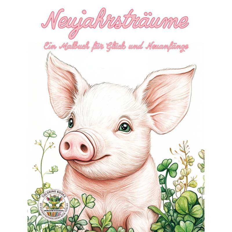 Neujahrsträume - Ein Malbuch für Glück und Neuanfänge