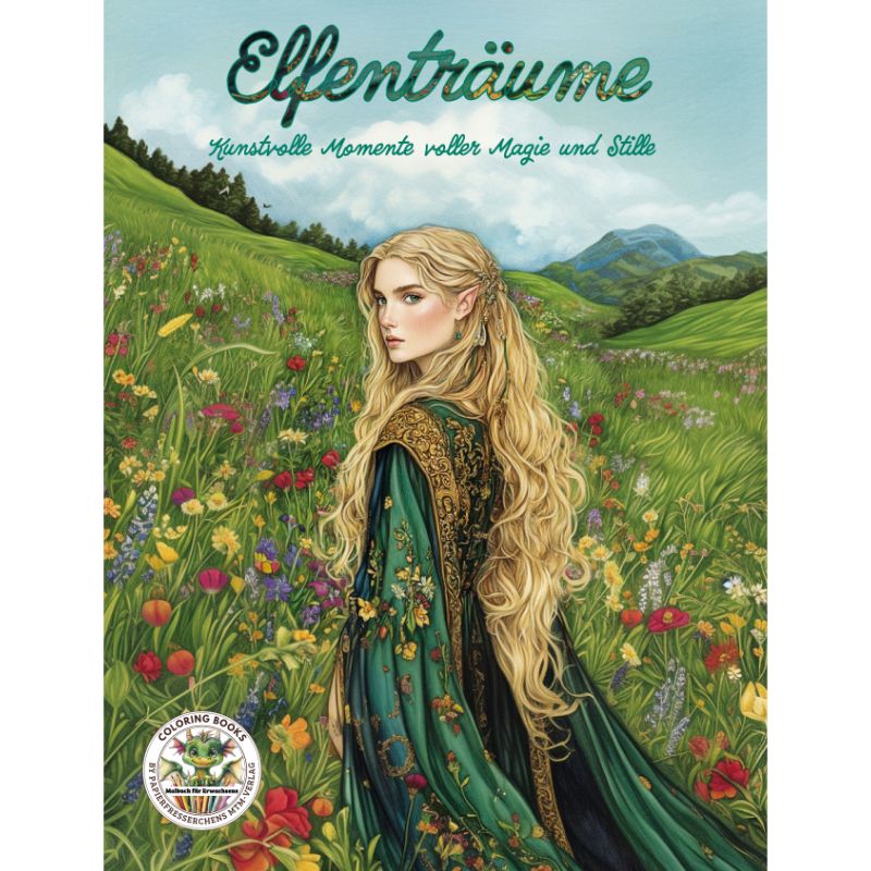 Elfenträume - Elfen Malbuch für Erwachsene