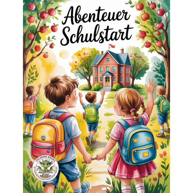 Abenteuer Schulstart - Malbuch und Geschenk für Schulanfänger