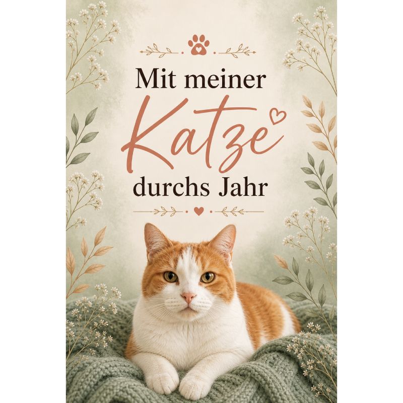Mit meiner Katze durchs Jahr - Kalender undatiert - s-w Katzenkalender