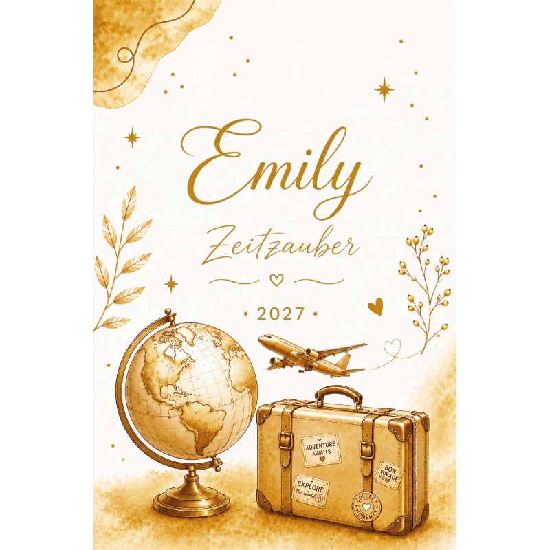 Emily Kalender 2027 - s-w Wochenplaner, Tagebuch, für Frauen