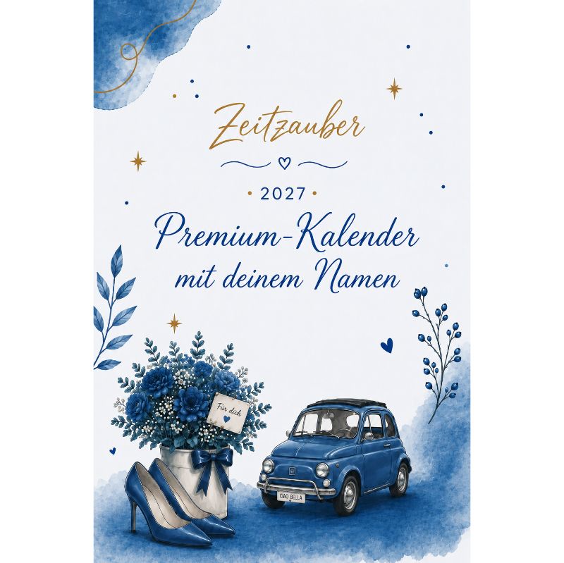 Hardcover farbig: Premium Namenskalender 2027 mit deinem Namen - Wochenplaner, Tagebuch
