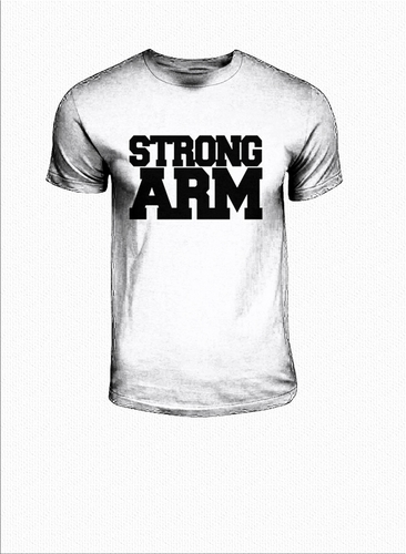 Strong Arm T-Shirt (Short Sleeved) WHT/BLK